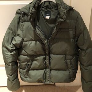 J. Crew Hooded Puffer Coat